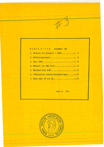 Forside av medlemsblad nr. 3