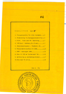 Forside av medlemsblad nr. 4
