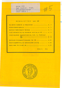 Forside av medlemsblad nr. 5