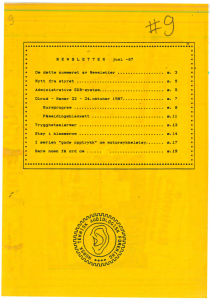 Forside av medlemsblad nr. 9