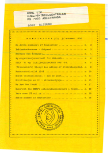 Forside av medlemsblad nr. 13