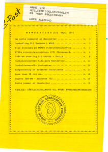 Forside av medlemsblad nr. 15