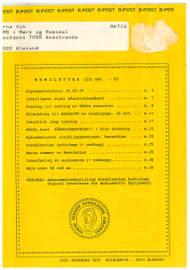 Forside av medlemsblad nr. 22