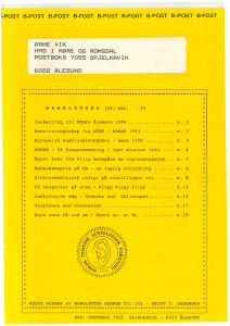 Forside av medlemsblad nr. 26