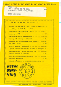 Forside av medlemsblad nr. 30
