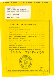 Forside av medlemsblad nr. 34