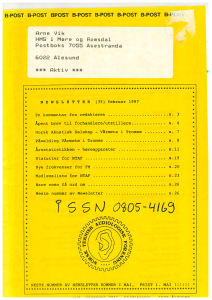 Forside av medlemsblad nr. 35