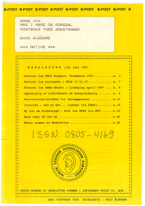 Forside av medlemsblad nr. 36