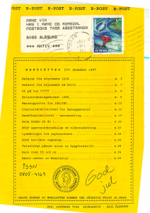 Forside av medlemsblad nr. 37