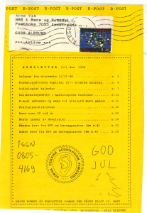 Forside av medlemsblad nr. 41