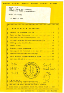 Forside av medlemsblad nr. 42