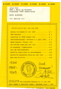 Forside av medlemsblad nr. 43