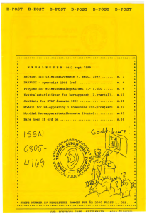 Forside av medlemsblad nr. 44