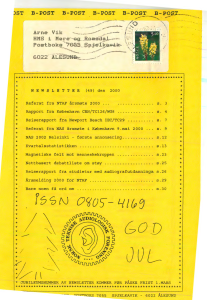 Forside av medlemsblad nr. 49