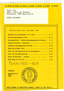 Forside av medlemsblad nr. 55