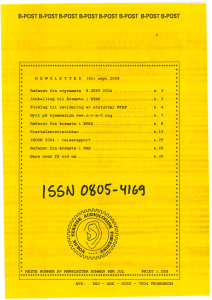 Forside av medlemsblad nr. 61