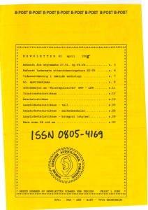 Forside av medlemsblad nr. 63