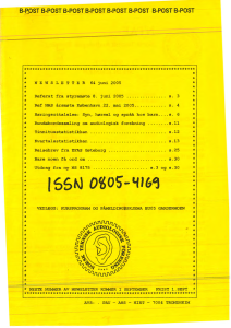 Forside av medlemsblad nr. 64