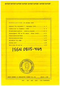 Forside av medlemsblad nr. 65