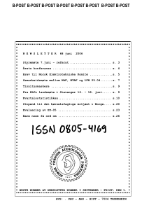 Forside av medlemsblad nr. 68