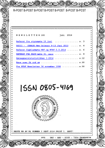 Forside av medlemsblad nr. 100