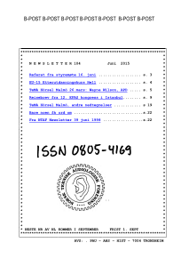 Forside av medlemsblad nr. 104