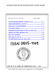 Forside av medlemsblad nr. 107