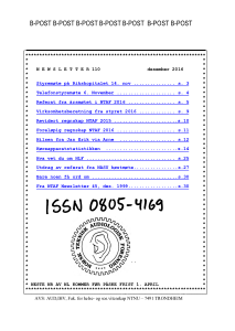 Forside av medlemsblad nr. 110