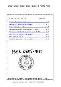 Forside av medlemsblad nr. 112