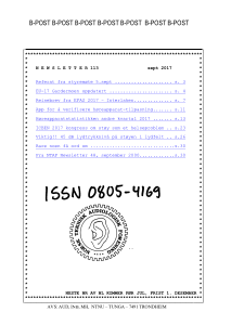 Forside av medlemsblad nr. 113