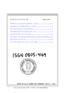 Forside av medlemsblad nr. 115