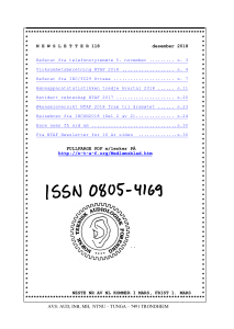 Forside av medlemsblad nr. 118