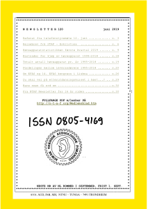 Forside av medlemsblad nr. 120