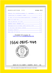 Forside av medlemsblad nr. 121