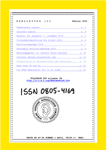 Forside av medlemsblad nr. 122
