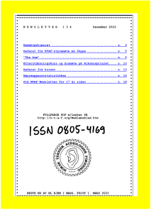 Forside av medlemsblad nr. 134