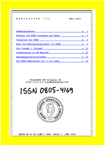 Forside av medlemsblad nr. 135