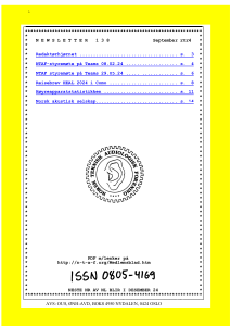 Forside av medlemsblad nr. 138