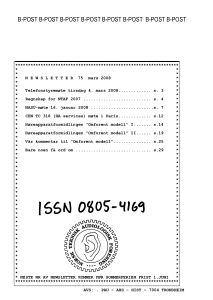 Forside av medlemsblad nr. 75