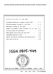 Forside av medlemsblad nr. 76
