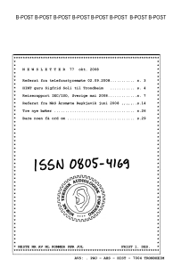 Forside av medlemsblad nr. 77