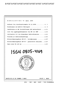 Forside av medlemsblad nr. 79