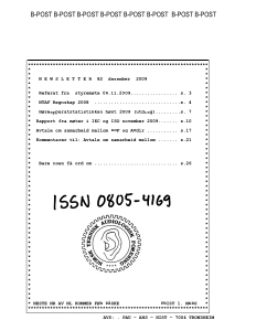 Forside av medlemsblad nr. 82