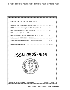 Forside av medlemsblad nr. 84