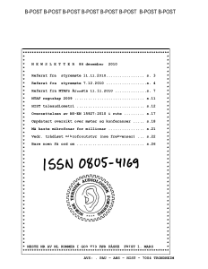 Forside av medlemsblad nr. 86