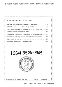 Forside av medlemsblad nr. 89