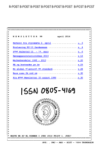 Forside av medlemsblad nr. 99